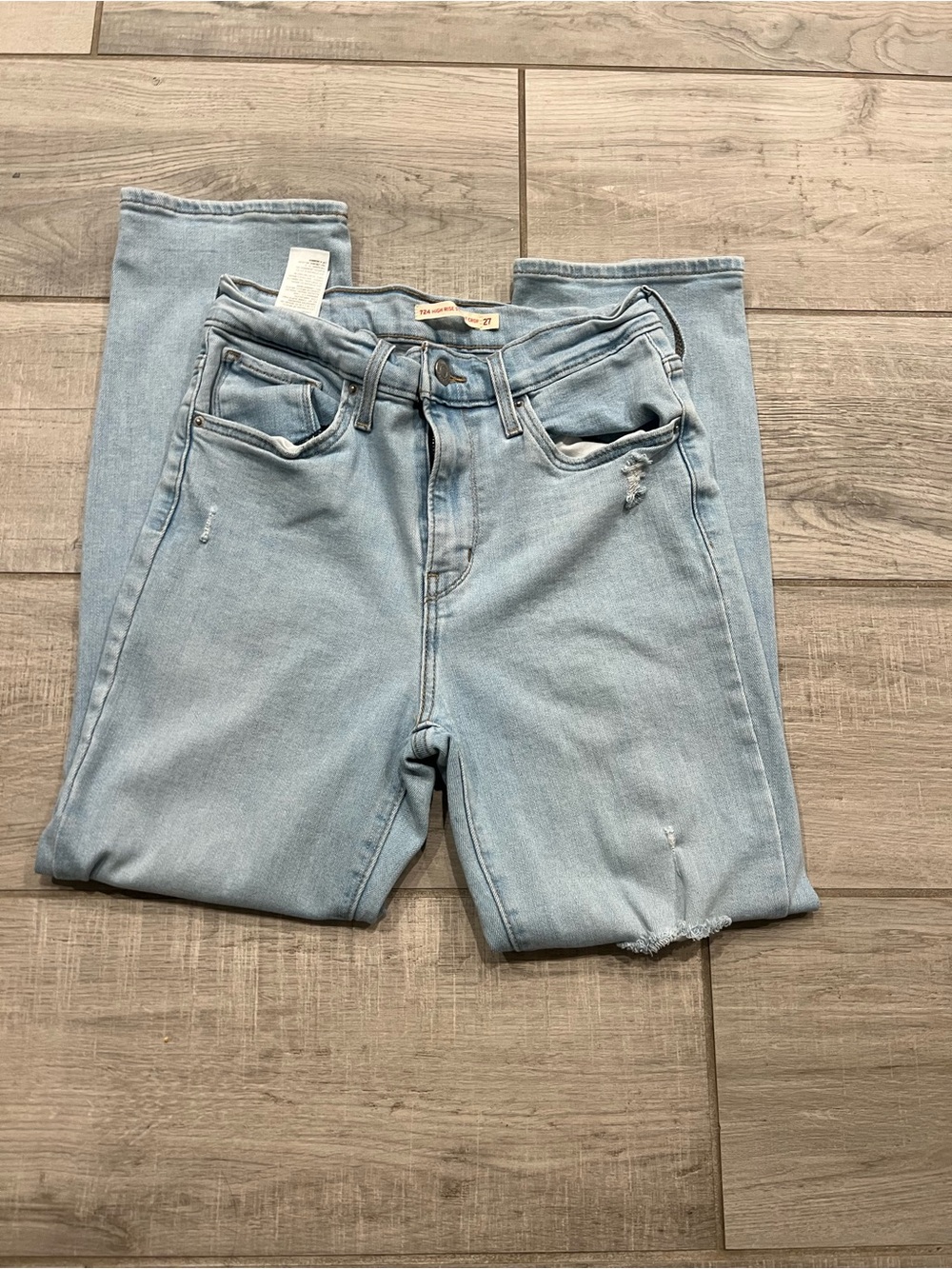 Levi's Light Blue High-Rise Relaxed Jeans